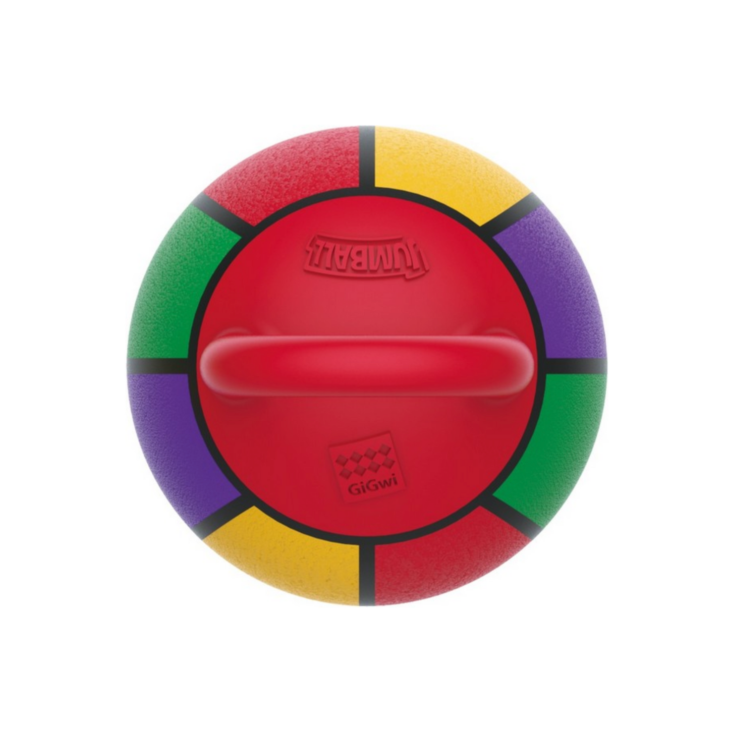 Gigwi Jumball Basketball With Rubber Handle Multi Colour Small & Large