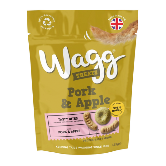 Wagg Dog Treats With Pork & Apple Tasty Bites 125g