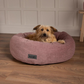 Scruffs Oslo Ring Donut Dog Bed Fully Machine Washable Blush Pink Medium, Large, X Large