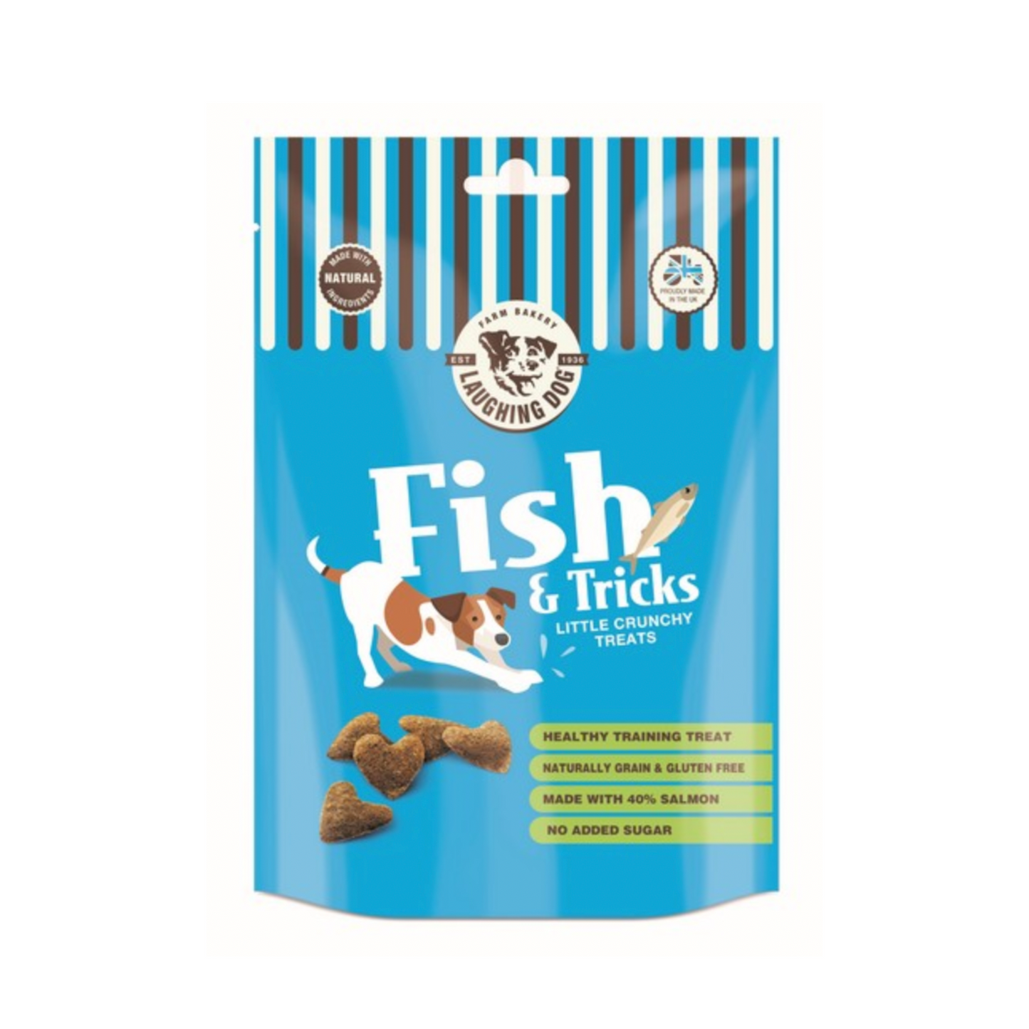 Laughing Dog Grain Free Fish & Tricks Dog Treats 125g