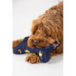 Joules Plush Navy Dog Print Bone Dog Toy