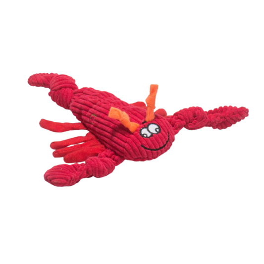 Hugglehounds McCracken Lobster Tough Knottie Doy Toy With 5 Squeakers