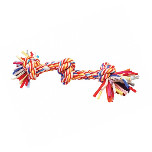 Happypet Twist-Tee Recycled Cotton 3 Knot Tugger Toy