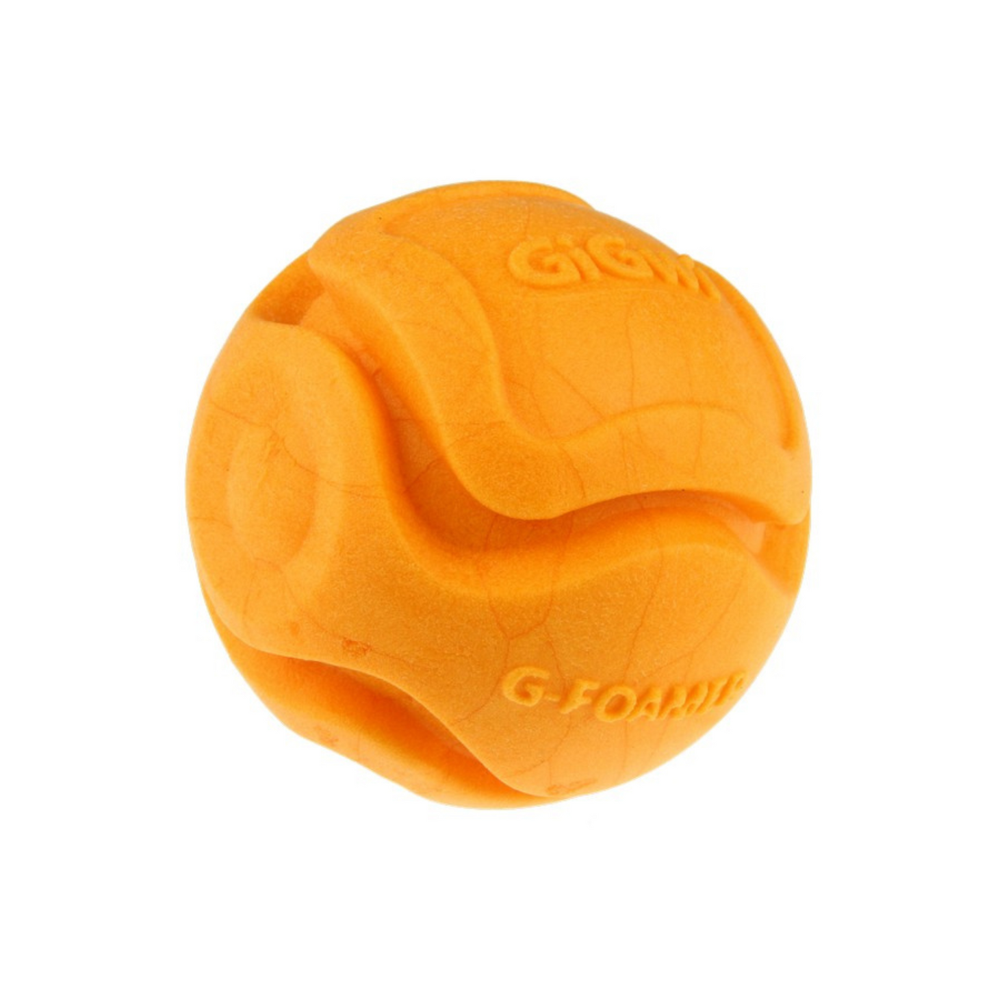 GiGwi Foamer TPR Ball Durable & Floats On Water Orange