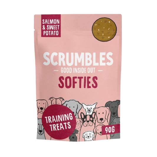 Scrumbles Softies Salmon Dog Training Treats 90g