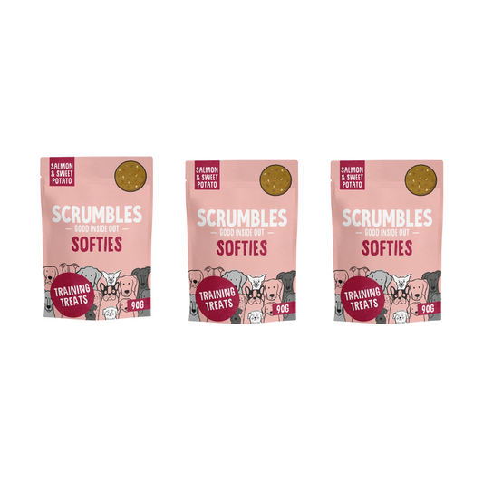 Scrumbles Softies Salmon Dog Training Treats 90g