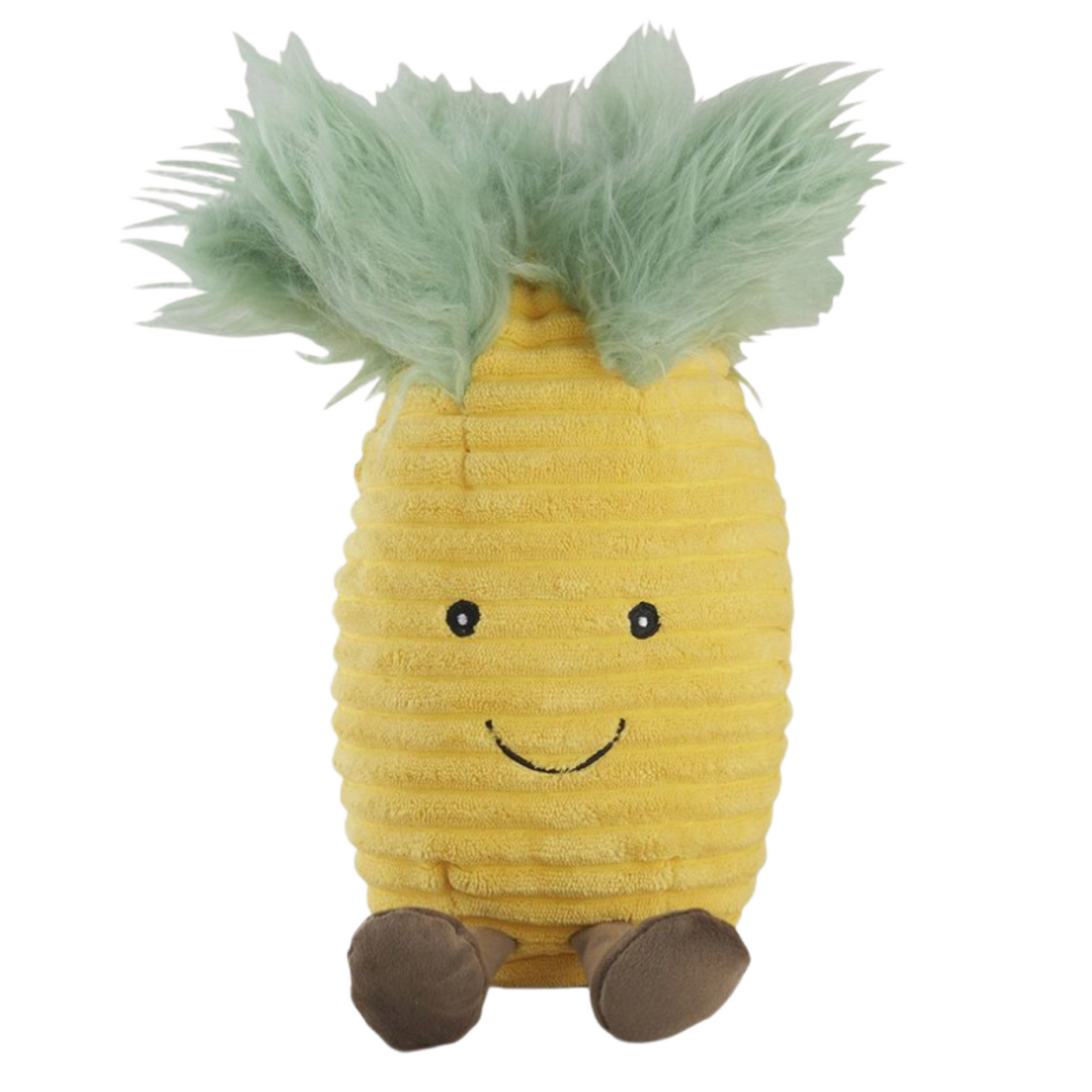 Nandog Pet Gear Pineapple Soft Plush Squeaky Stuffed Toy