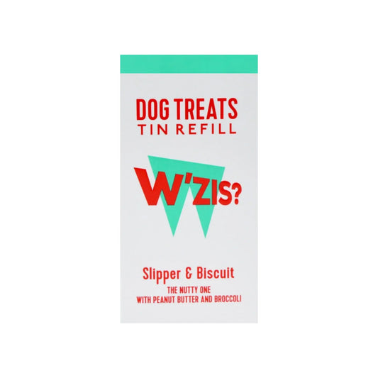 Wzis Dog Treats, Slipper & Biscuit (Green), Peanut Butter, Broccoli & Apple Flavour, Available In Quantities 100, 300 & 600