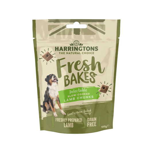 Harringtons Slow Cooked Lamb Chunks Dog Treats 100g