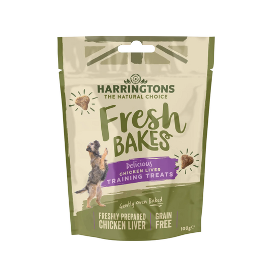 Harringtons Fresh Bakes Grain Free Chicken Liver Dog Treats 100g