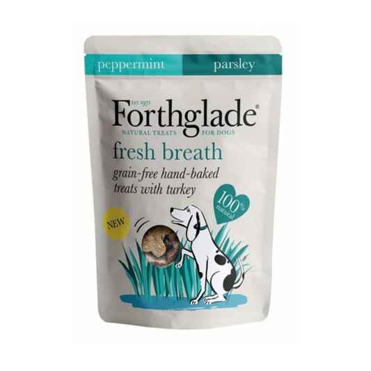 Forthglade Fresh Breath Treats Turkey Peppermint & Parsley 150g