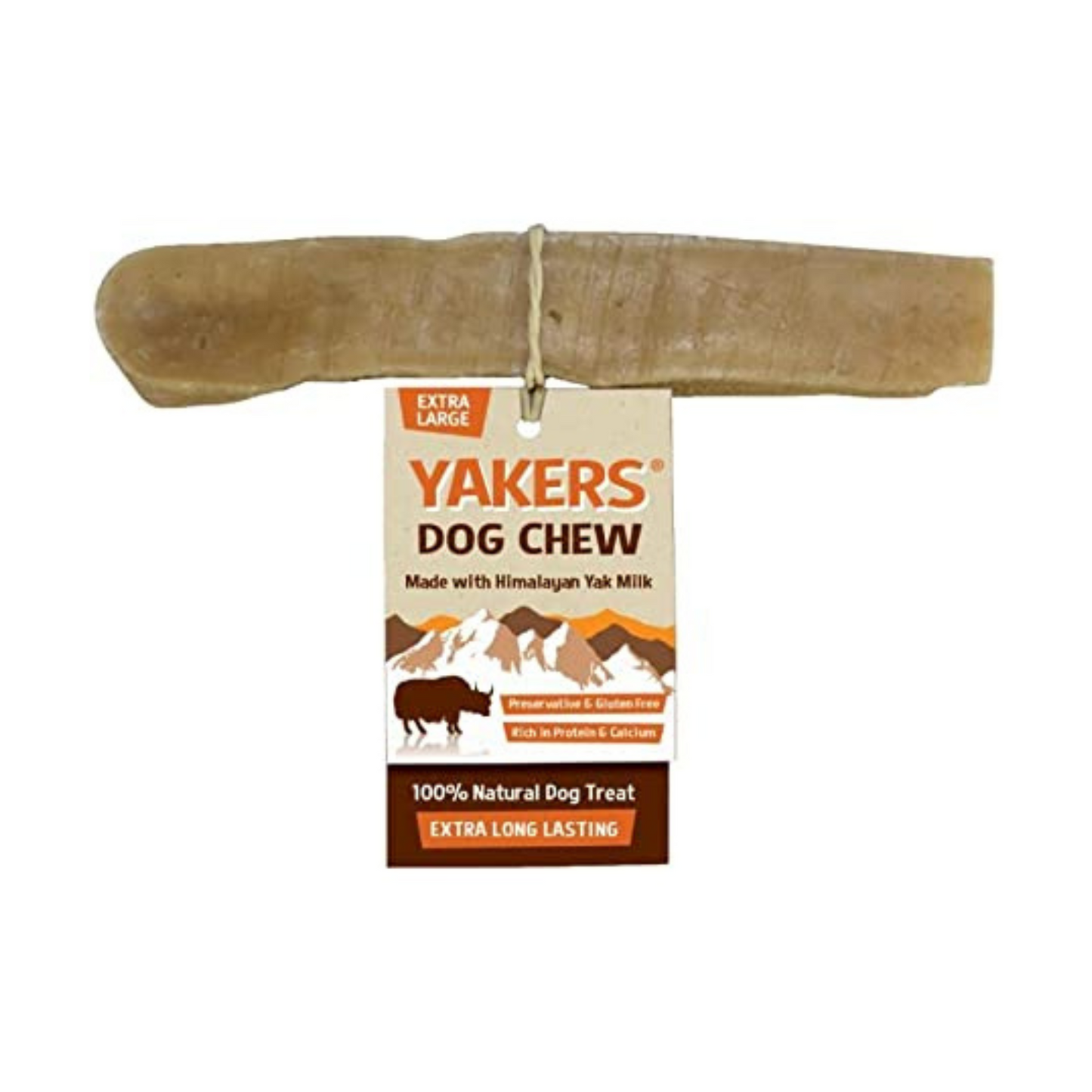 Yakers Original Dog Chew Medium 70g & Extra Large 140g