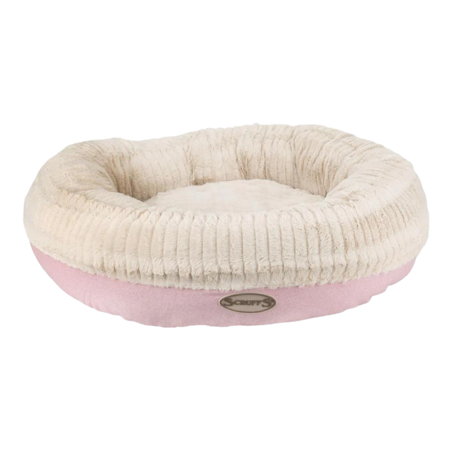Scruffs Ellen Ring Donut Dog Bed Fully Machine Washable Pink Medium & X Large