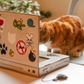 Suck UK Laptop For Cats Scratcher Toy With Fluffy Mouse