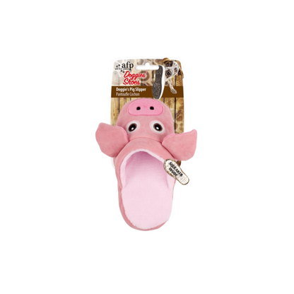 All For Paws Dog Slipper Toy With Crinkly Ears & Squeaker Available In Pig, Cow, Rabbit & Monkey