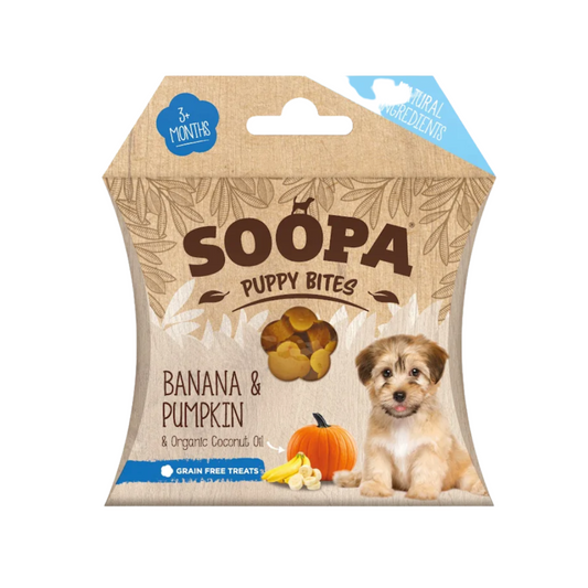 Soopa Banana & Pumpkin Healthy Training Bites for Puppies 50g