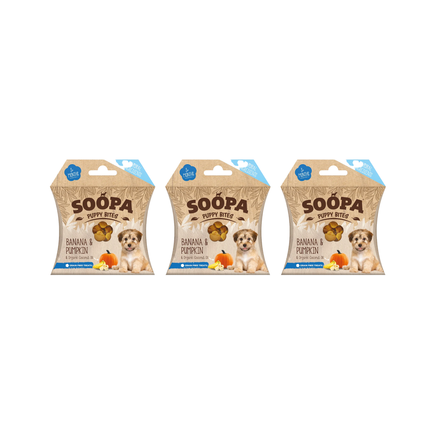 Soopa Banana & Pumpkin Healthy Training Bites for Puppies 50g