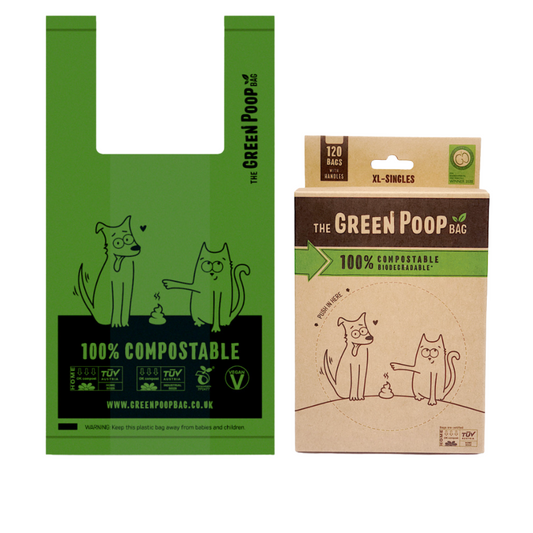 Poop bags perfectly sized for medium to large sized poops