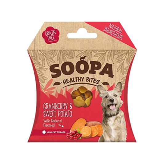 Soopa Cranberry & Sweet Potato Healthy Bites Dog Treats 50g