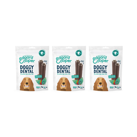 Edgard & Cooper Doggy Dental Sticks Mint Oil & Strawberry Medium 160g