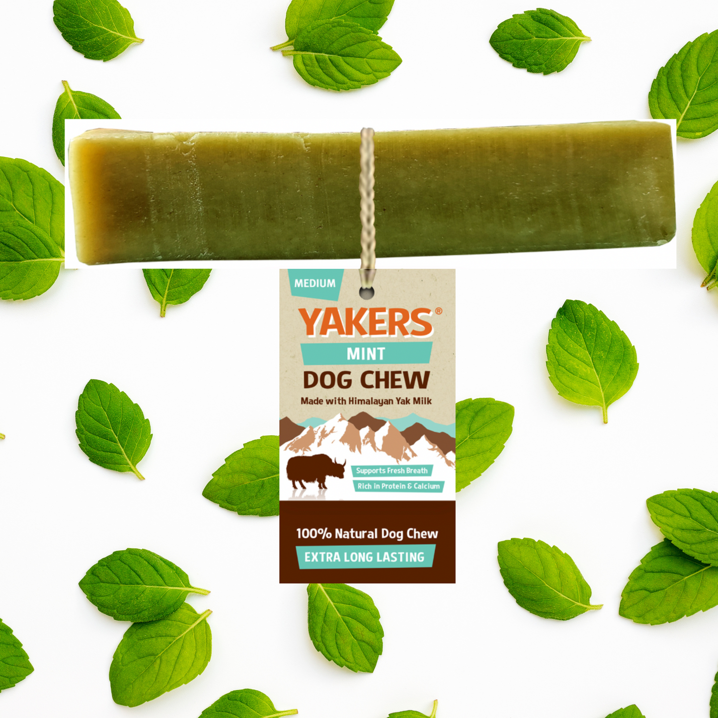 Yakers Mint Dog Chew Medium 70g