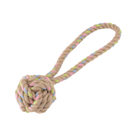 Beco Hemp Rope Ball With Handle Tug Toy Medium & Large