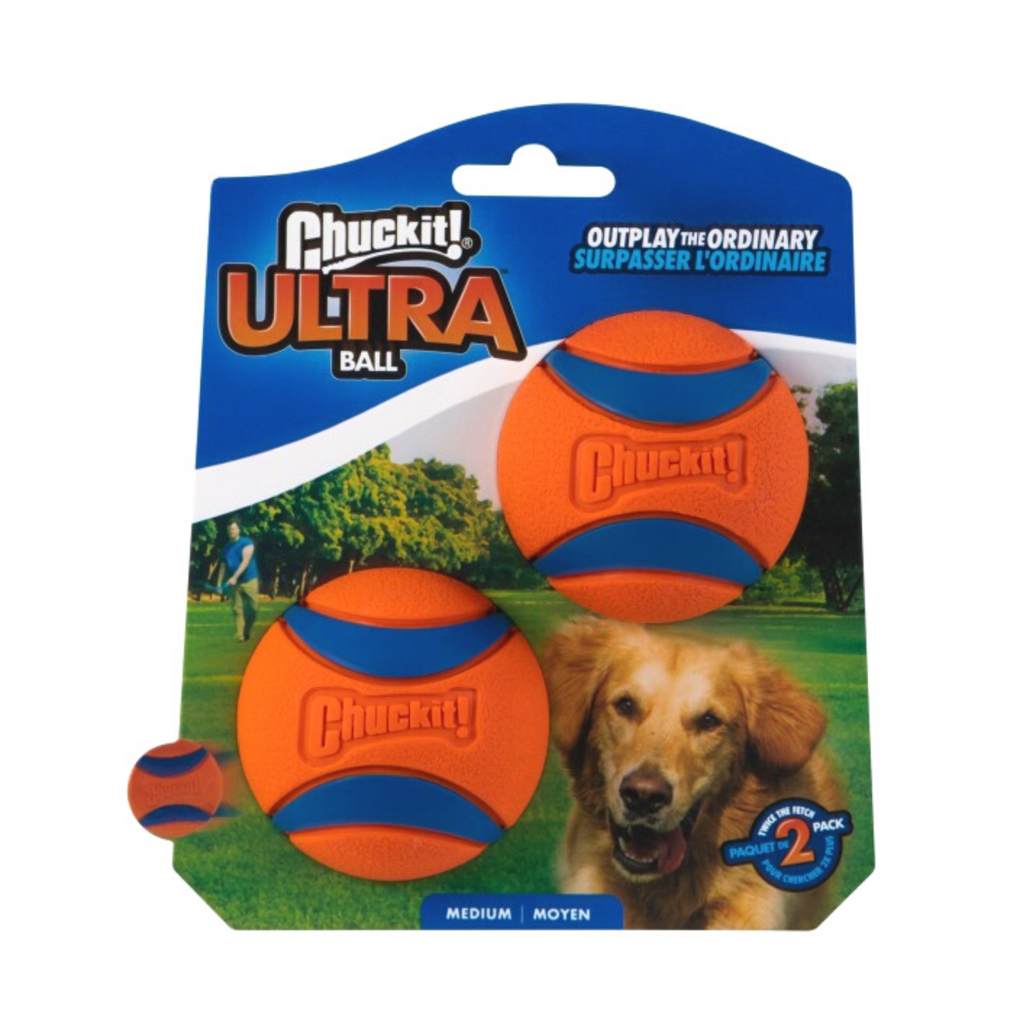 Chuckit Ultra Ball Pack of 2 Small & Medium