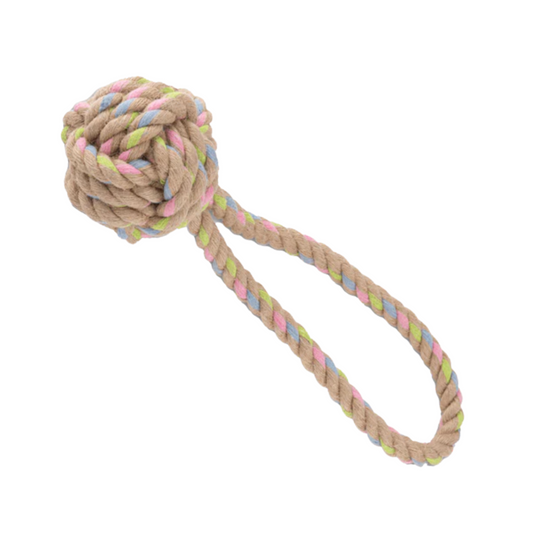 Beco Hemp Rope Ball With Handle Tug Toy Medium & Large
