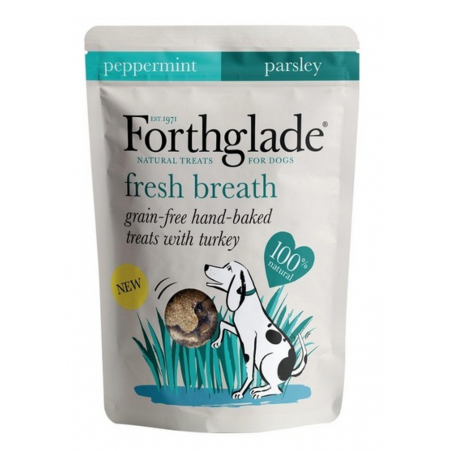 Forthglade Fresh Breath Treats Turkey Peppermint & Parsley 150g