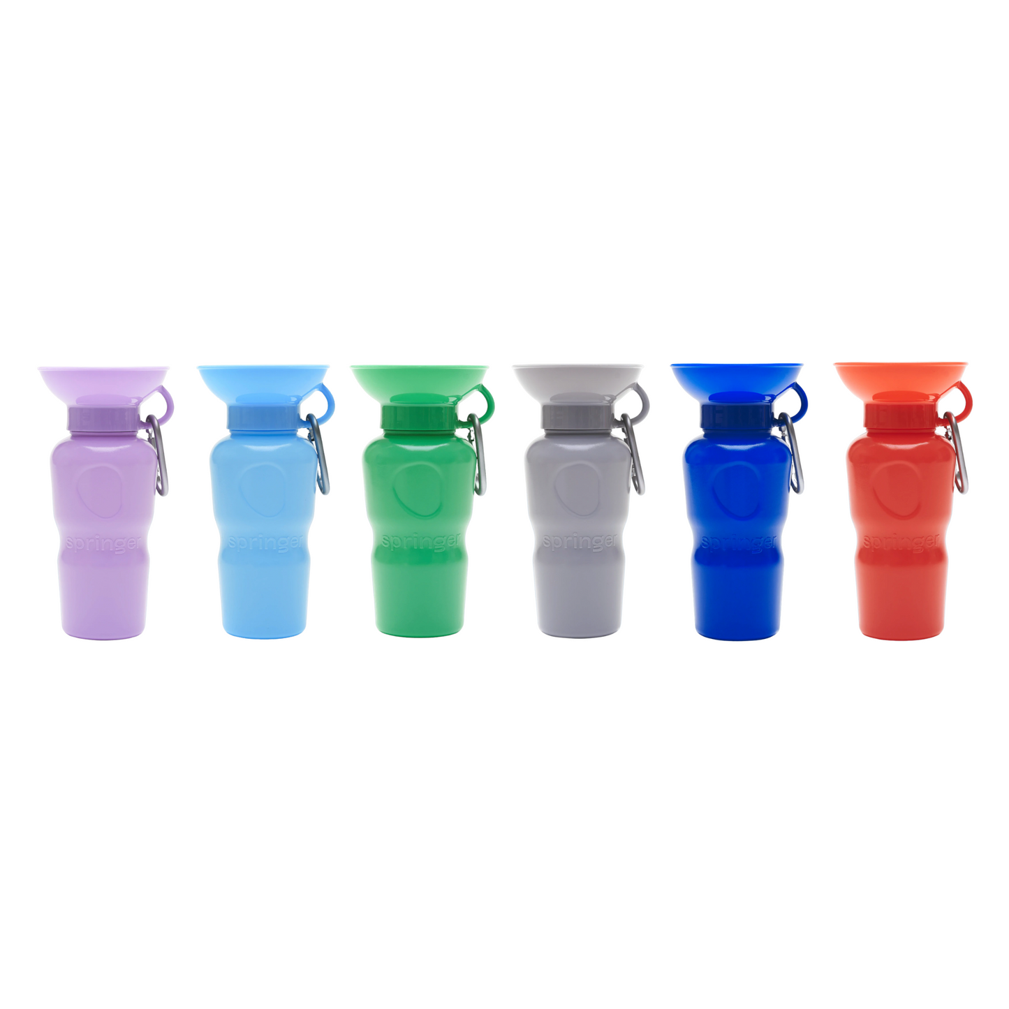 This Springer dog water bottle comes in an array of popular colours and is cleverly designed